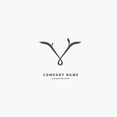Monogram design elements, graceful template. Calligraphic elegant line art logo design.