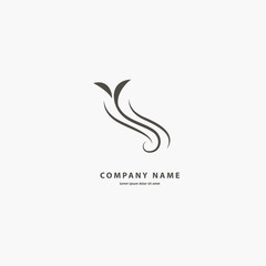 Obraz premium Floral logo. Flower wedding icon. Luxury retro emblem. Cosmetics, Spa, Beauty salon, Decoration, Boutique vector logo.