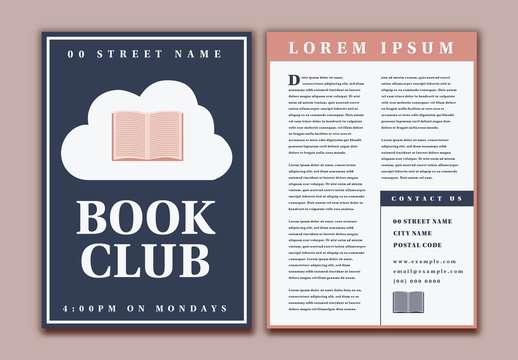 Book Club Flyer Layout