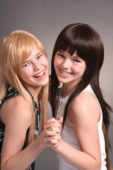 Two teen girls