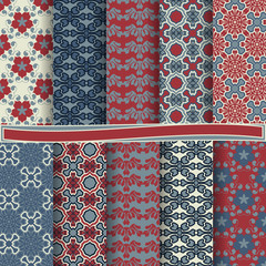 set of abstract vector paper with abstract shapes and design elements for scrapbook