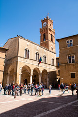 typical medieval villages located in the green hills of Siena