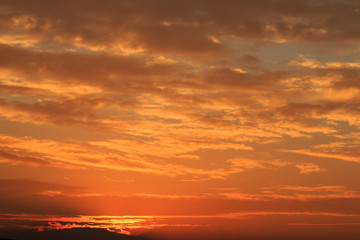 beautiful colorful sky and cloud in twilight time background