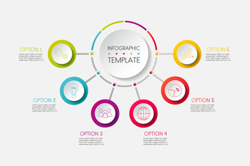Fototapeta na wymiar Business infographic template - colourful diagram. Vector.