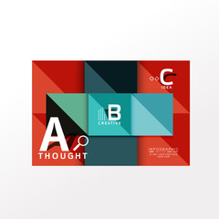 Infographic option banner