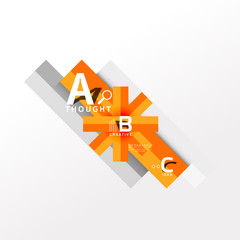 Infographic option banner