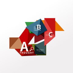 Infographic option banner