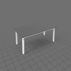 Modern table with four legs