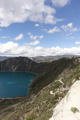 Naklejka na ściany i meble Quilotoa crater lake, Ecuador