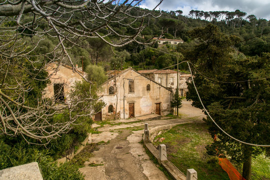 Abandoned village of Ingurtosu, Arbus. Sardinia, Italy