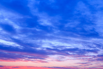 Obraz premium beautiful colorful sky and cloud in twilight time background