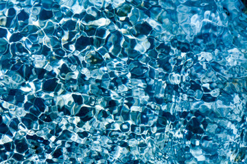 Abstract blue water surface background texture