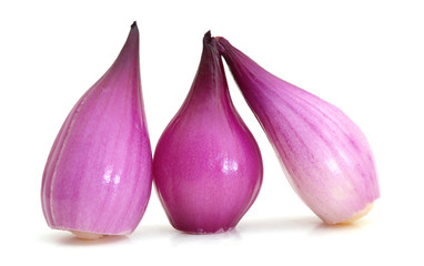 Red Onion isolated on white
