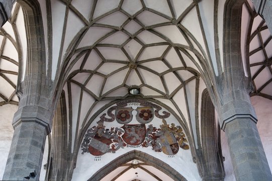 Gotique church St. Jacob the Greater in the town Prachatice, southern Bohemia, Czech republic, Europe,