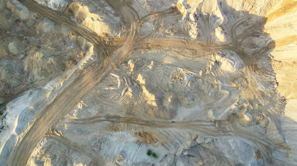 Drone landscape - Sand mine seen from the air