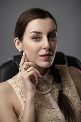 Obraz premium Young business woman