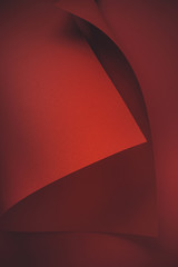 close-up view of red paper sheet abstract background
