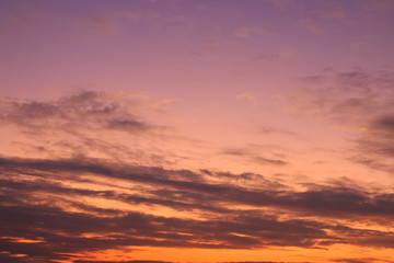 beautiful colorful sky and cloud in twilight time background