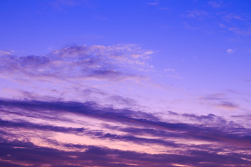 beautiful colorful sky and cloud in twilight time background