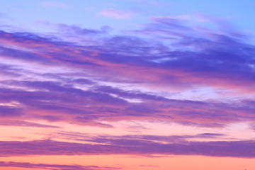 beautiful colorful sky and cloud in twilight time background