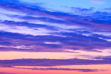 beautiful colorful sky and cloud in twilight time background