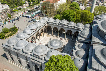 Istanbul, Turkey, 22 May 2006: Domes of Beyazit Mosque