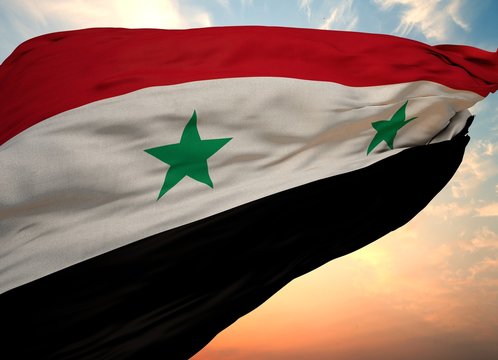 Syria Hand Waving Flag, Buy Syrian Hand Flag