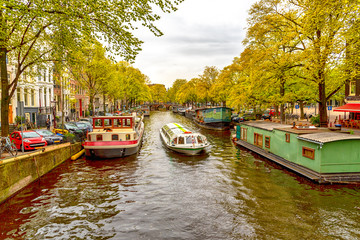 Fototapeta premium Old historical Amsterdam