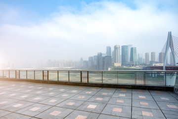 Obraz premium Skyline of urban architectural landscape in Chongqing