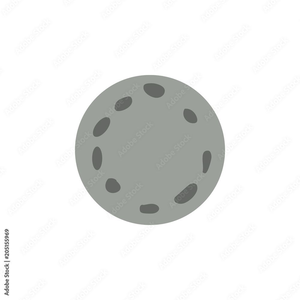 Poster moon colored icon. element of web icon for mobile concept and web apps. colored isolated moon icon c