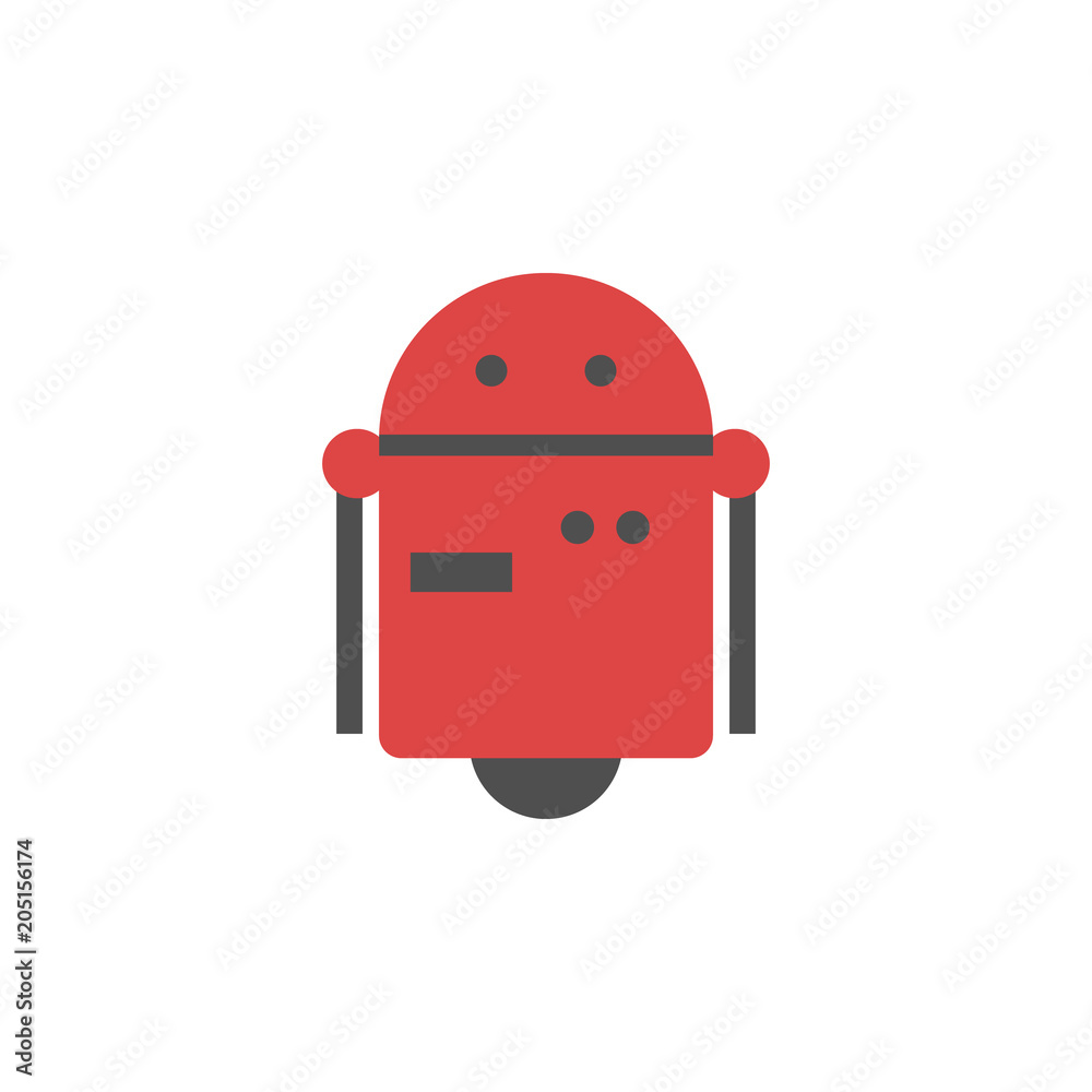 Aufkleber robot colored icon. element of web icon for mobile concept and web apps. colored isolated robot icon