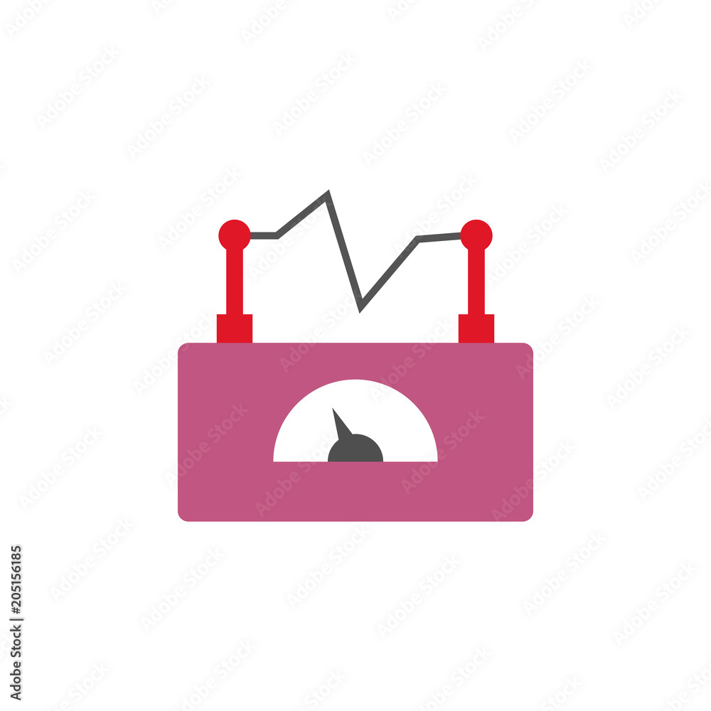 Poster electra apparatus colored icon. element of web icon for mobile concept and web apps. colored isolate