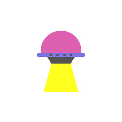 UFO colored icon. Element of web icon for mobile concept and web apps. Colored isolated UFO icon can be used for web and mobile. Premium icon