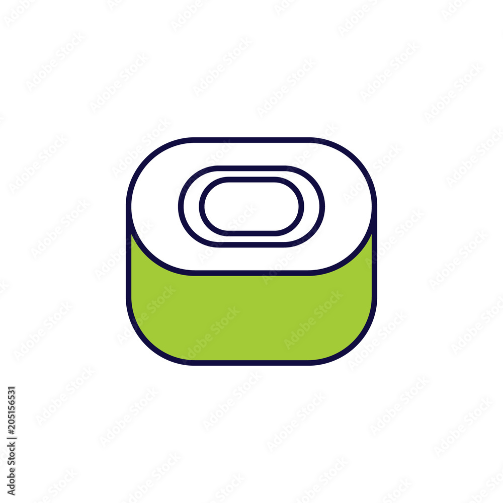 Poster hard soap icon. element of simple colored web icon for mobile concept and web apps. isolated hard so