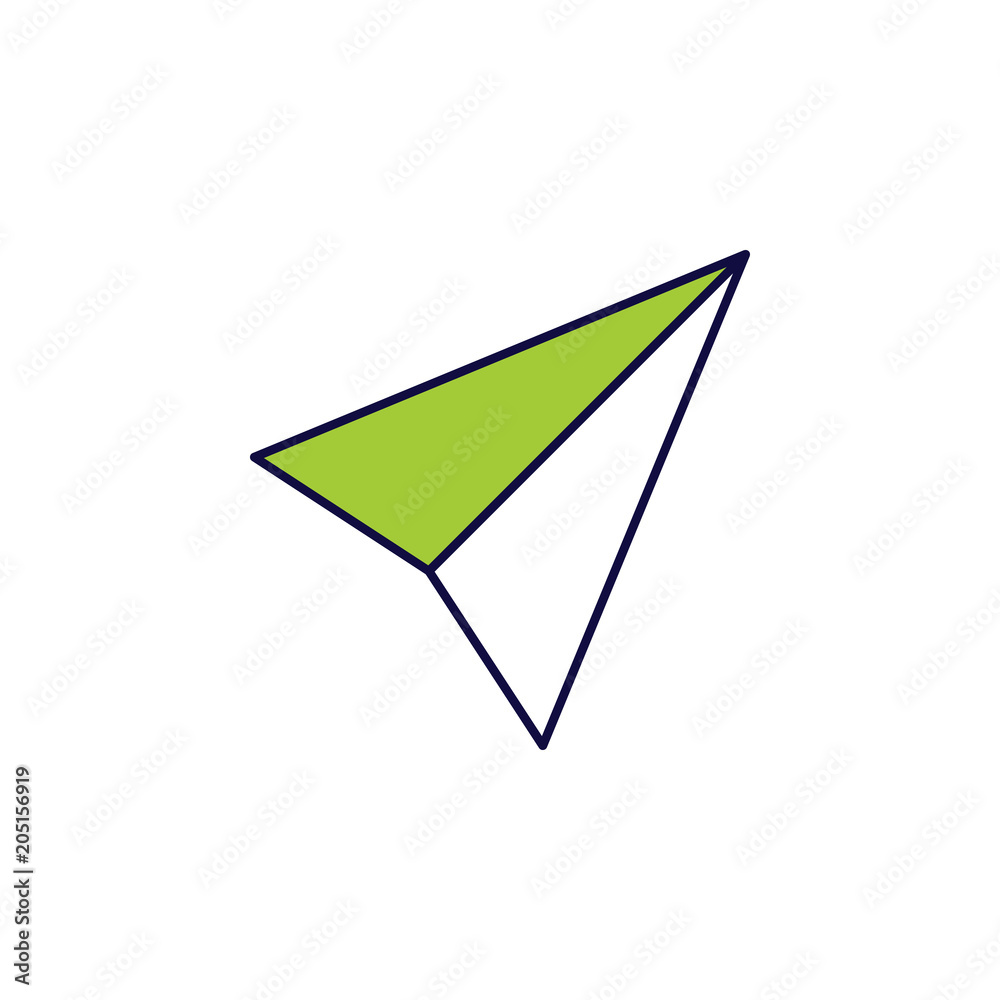 Poster paper airplane icon. element of simple colored web icon for mobile concept and web apps. isolated pa