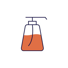 liquid soap icon. Element of simple colored web icon for mobile concept and web apps. Isolated liquid soap icon can be used for web and mobile. Premium icon