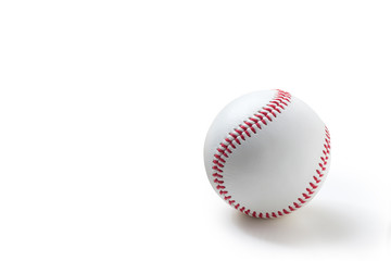Baseball on white background
