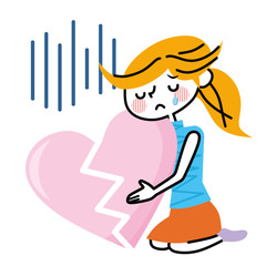 悲しい気持ち　女性