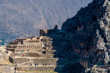 Amazing Incas ruins of Ollantaytambo, located in Sacred Valley of the Incas. If you are planing to go to Machu Picchu, you must stop by this city.