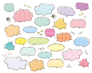 絵の具ふきだし