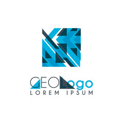 geometric logo with light blue and gray stacked for design 2.3