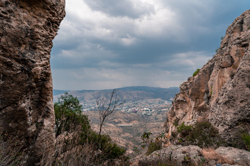 Mountain view of the city of Guanajuato