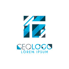 geometric logo with light blue and gray stacked for design 4.1