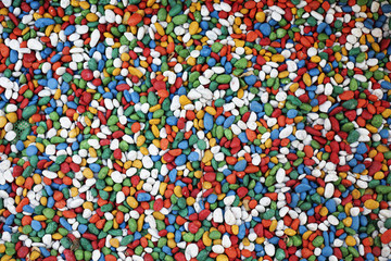 Fototapeta na wymiar colorful of gravel for background