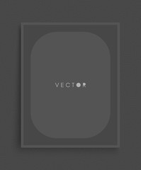 Obraz premium Mockup of a landscape-oriented magazine or catalogue. Blank sheet of paper. Element for advertising and promotional message. 3d vector illustration for your design.