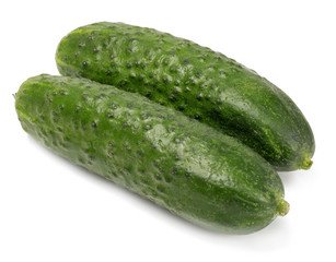 cucumbers isolated on white background