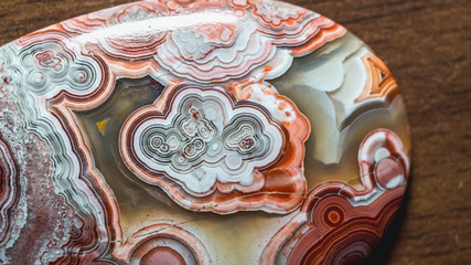 abstract pattern of agate stone. closeup detail of gemstone pattern. natural abstract geology...