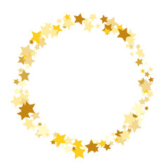 Obraz premium Many Golden Falling Confetti