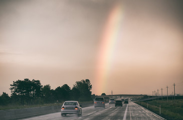 Reinbow and highway