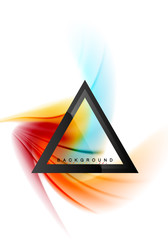 Swirl fluid flowing colors motion effect, holographic abstract background